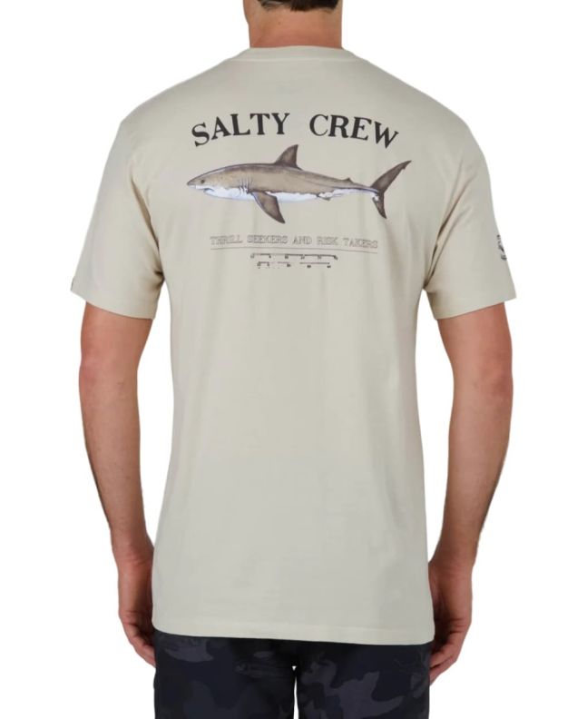 Hombre con camiseta de manga corta Salty Crew Bruce Premium Bone