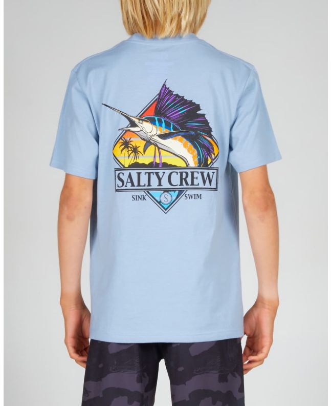 Niño con camiseta de manga corta Salty Crew Gone Sailin Boys Azul 