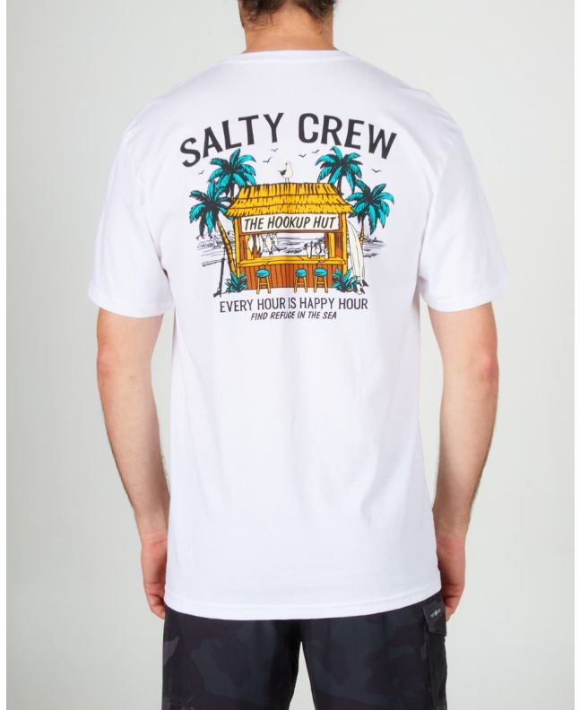 Hombre con Camiseta de manga corta Salty Crew Hut Standard Blanca
