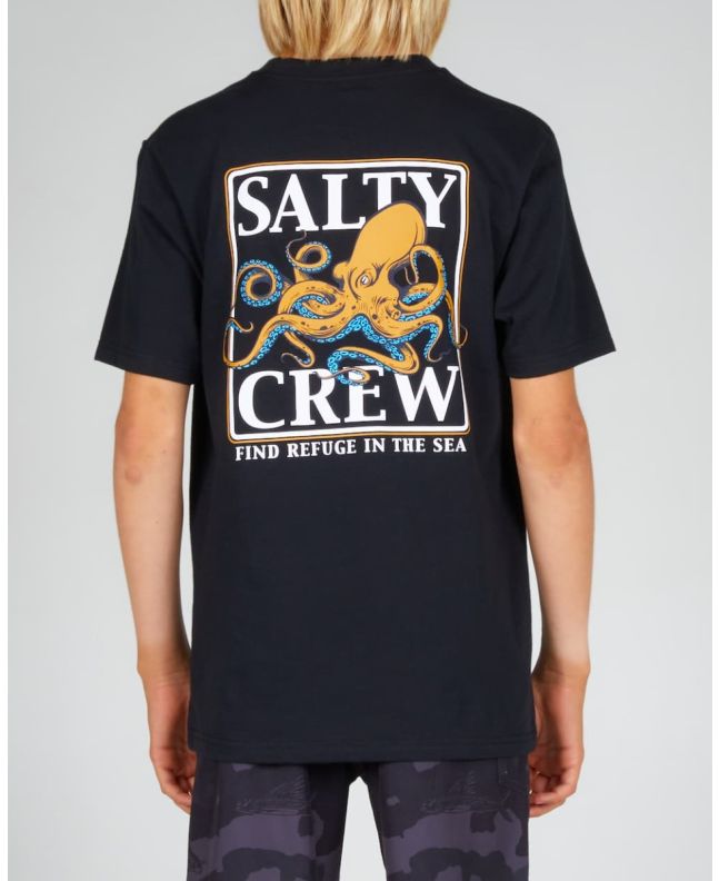 Niño con Camiseta de manga corta Salty Crew Ink Slinger Boys negra 