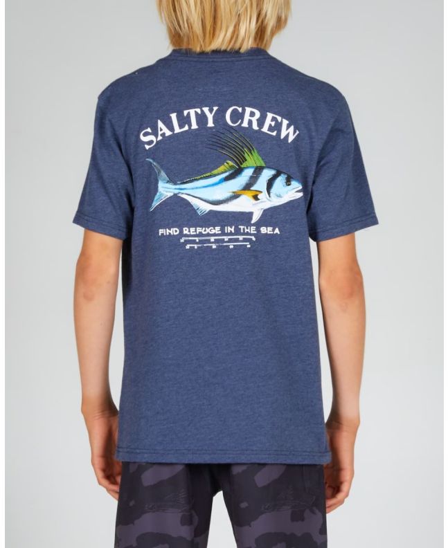 Niño con camiseta de manga corta Salty Crew Rooster Boys azul marino