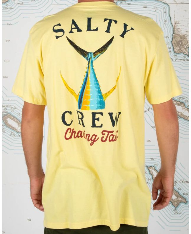 Hombre con Camiseta de manga corta Salty Crew Tailed Standard Amarilla