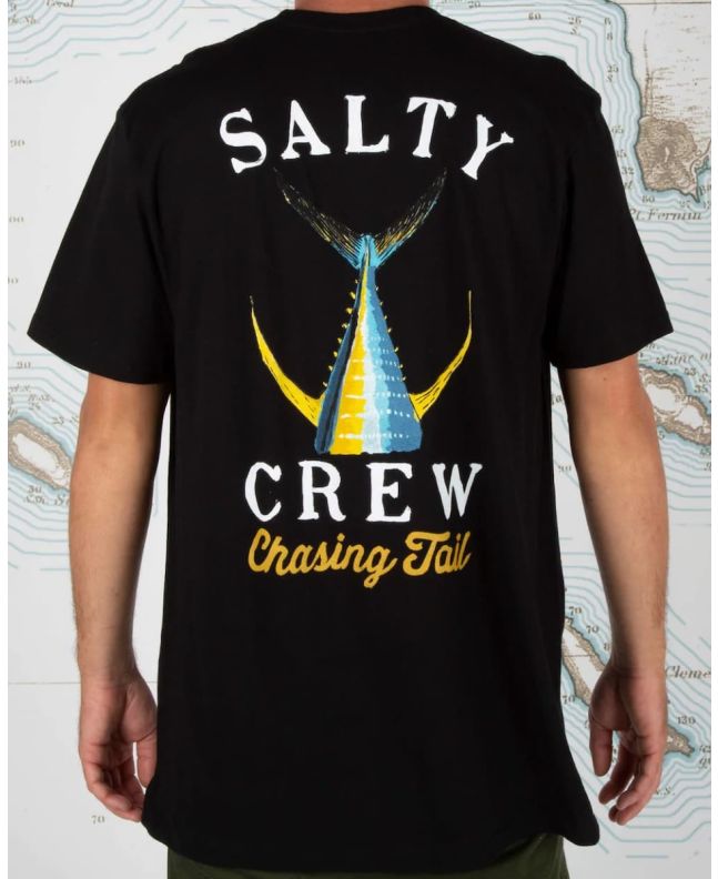 Hombre con Camiseta de manga corta Salty Crew Tailed Standard Negra