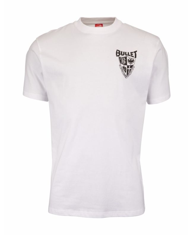 Camiseta de manga corta Santa Cruz Bullet 66 blanca para hombre