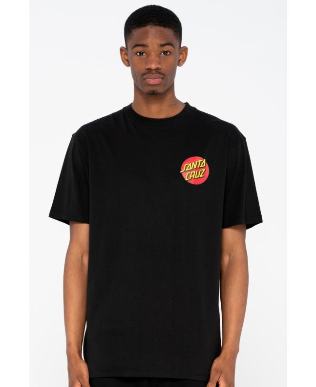 Hombre con Camiseta de manga corta Santa Cruz Classic Dot Chest Negra