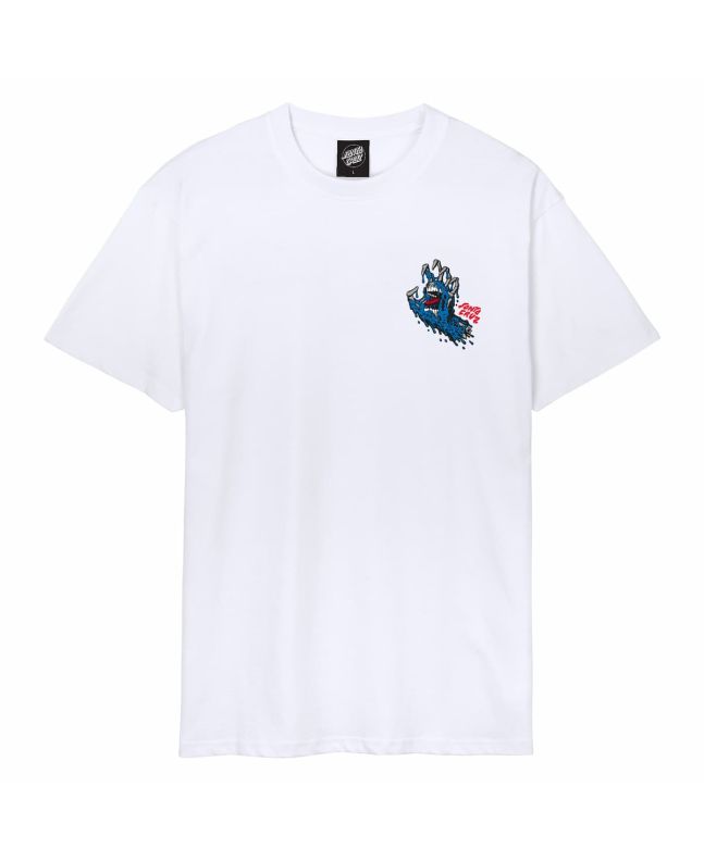Camiseta de manga corta Santa Cruz Melting Hand Blanca para hombre