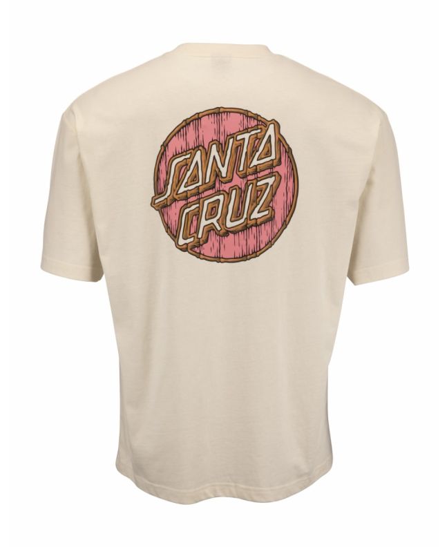 Camiseta de manga corta Santa Cruz Tiki Dot beige Unisex