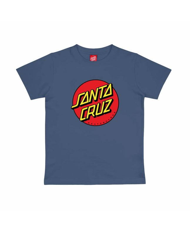 Camiseta de manga corta Santa Cruz Youth Classic Dot azul para niño/a 6-14 años