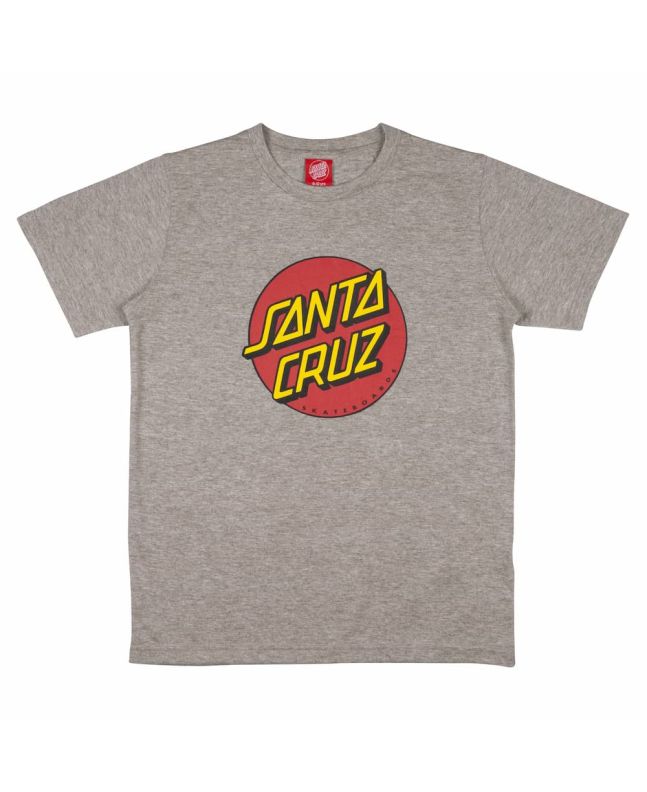Camiseta de manga corta Santa Cruz Youth Classic Dot Gris para niño