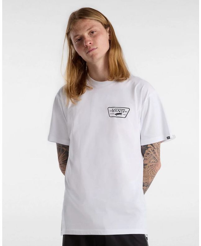 Camiseta vans hombre blanca best sale