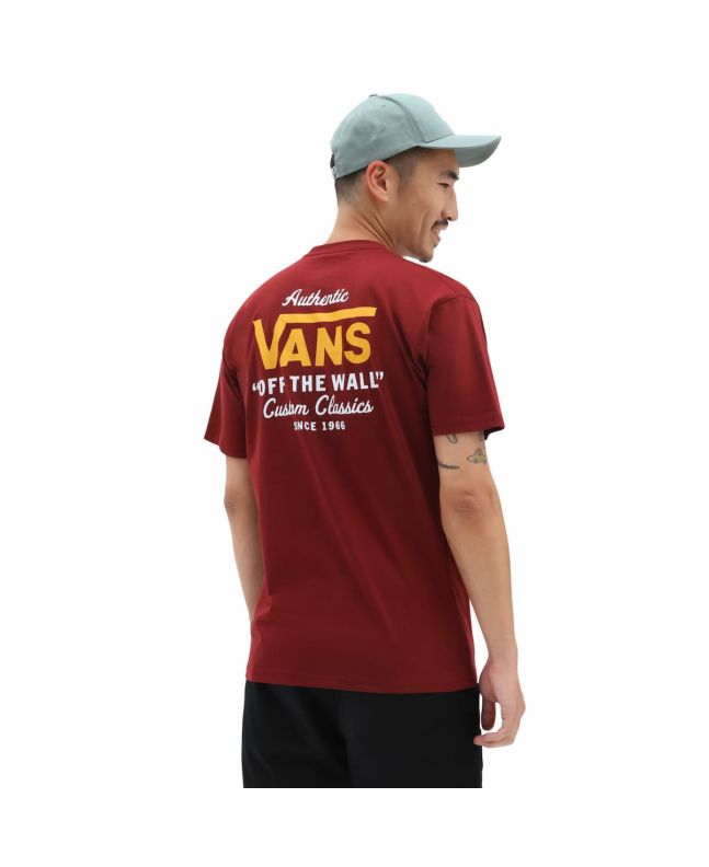 Hombre con Camiseta de manga corta Vans Holder St Classic roja