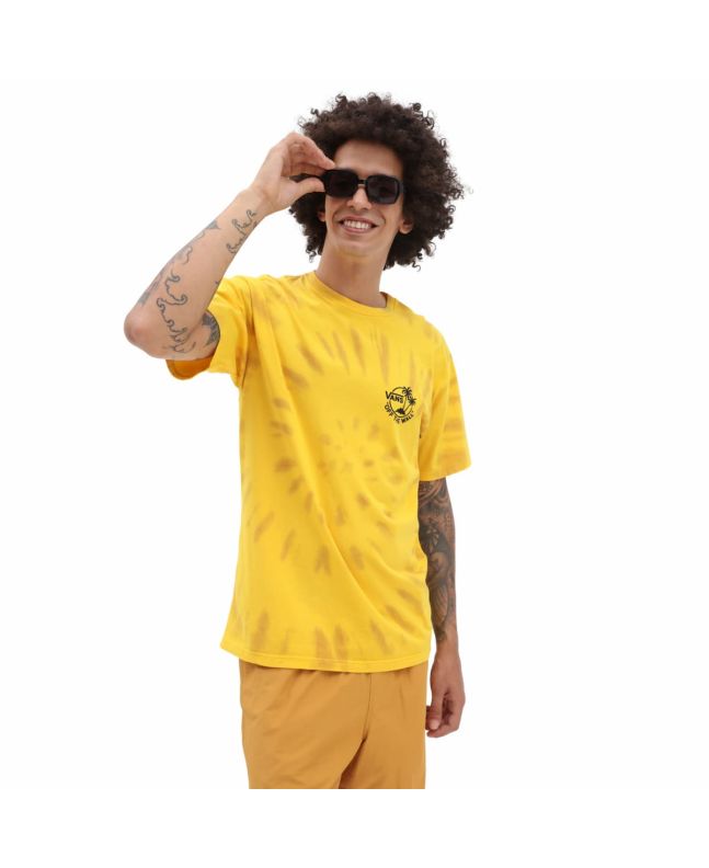 Camiseta Vans Mini Dual Palm Amarillo Hombre Mission Surf Shop