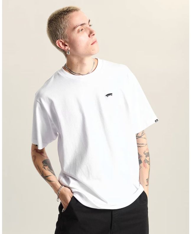 Hombre con camiseta de corte holgado Vans Salton Blanca