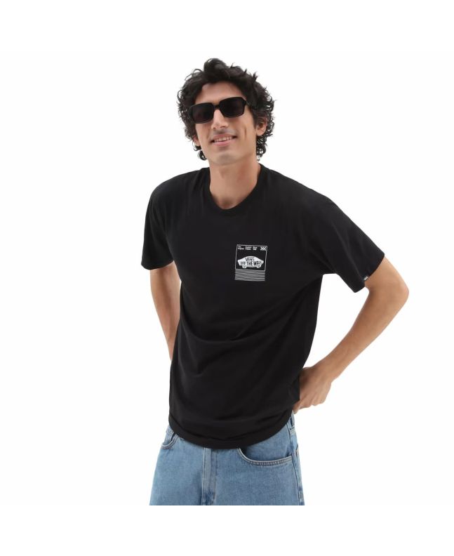 Hombre con camiseta de manga corta Vans Transfixed negra