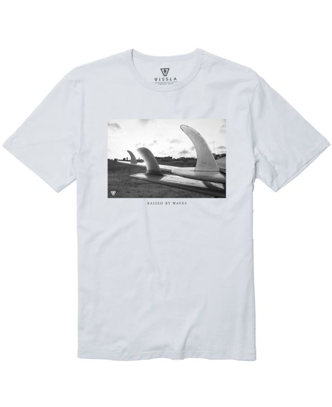 Camiseta de manga corta Vissla Fint Out Eco blanca para hombre