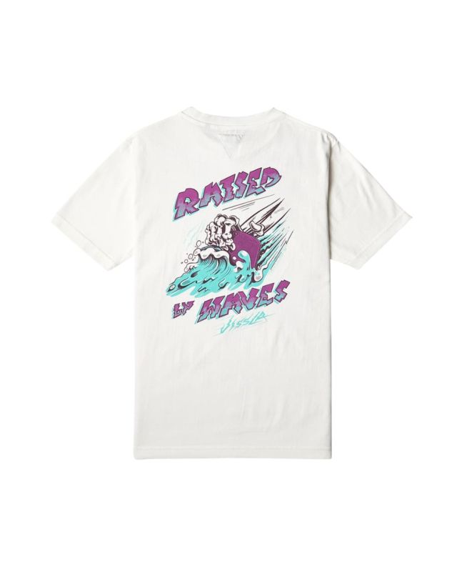 Camiseta de manga corta Vissla Shaper Atelier Blanca para hombre