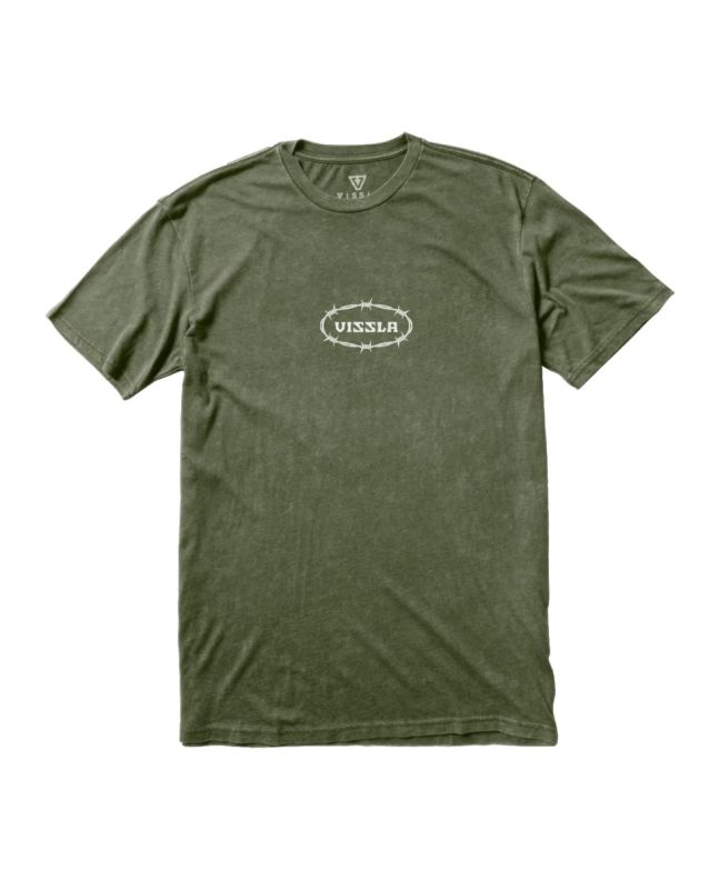 Camiseta de manga corta Vissla Trespassers Surplus Verde para hombre