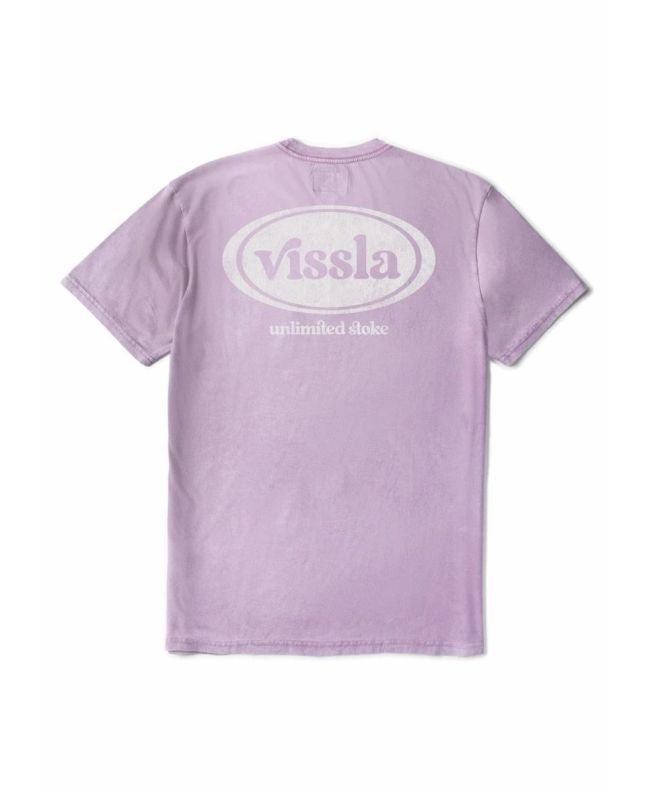 Camiseta de manga corta Vissla Unlimited Cosmic Wash Plum para hombre