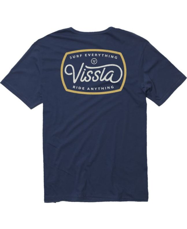 Camiseta de manga corta Vissla Very Regular Dark Denim azul marino para hombre