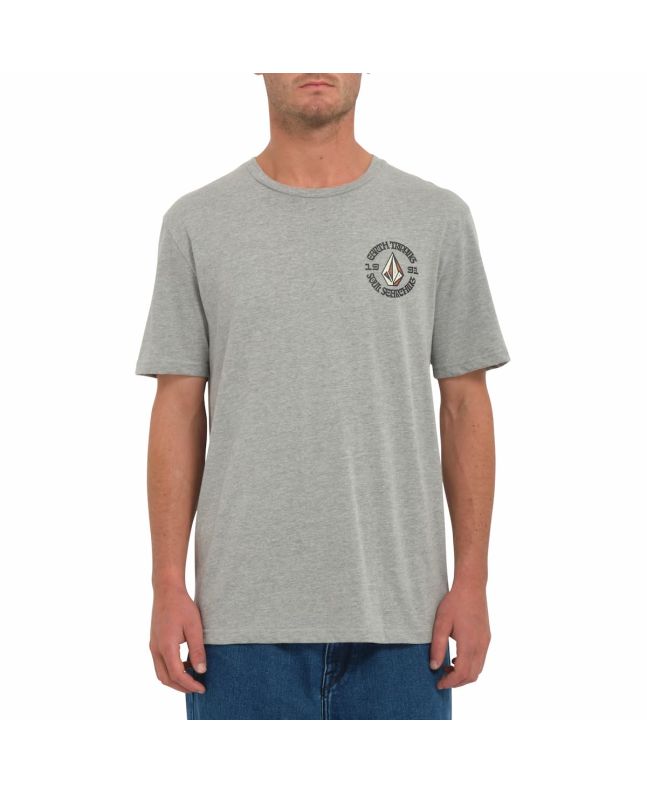 Hombre con camiseta de manga corta Volcom Fried Heather gris
