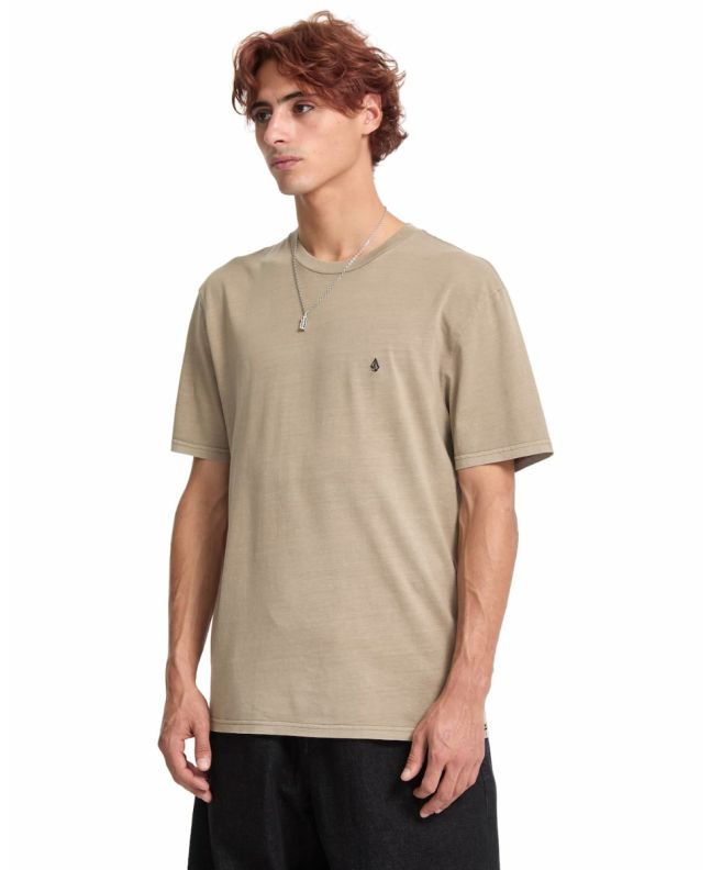 Hombre con camiseta de manga corta Volcom Solid Stone Beige Brindle