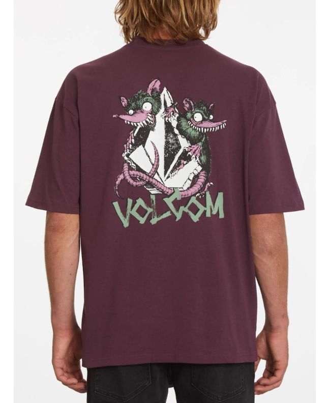 Hombre con Camiseta de manga corta Volcom Sktratz Mulberry