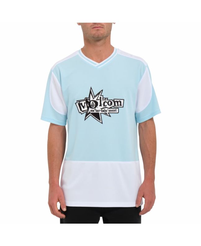 Hombre con Camiseta de manga corta Volcom V Entertainment Noa Deane Azul Celeste