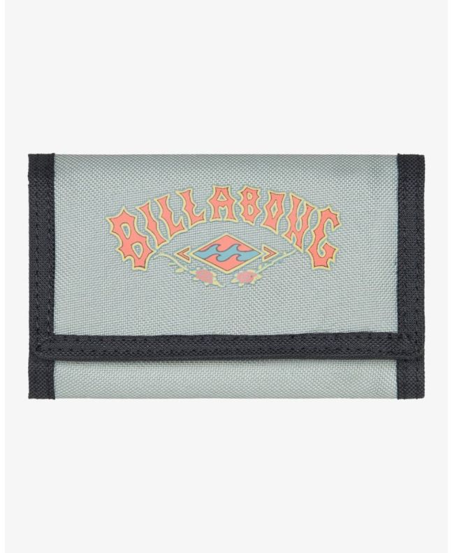 Cartera de velcro Billabong Tribong Lite verde grisáceo