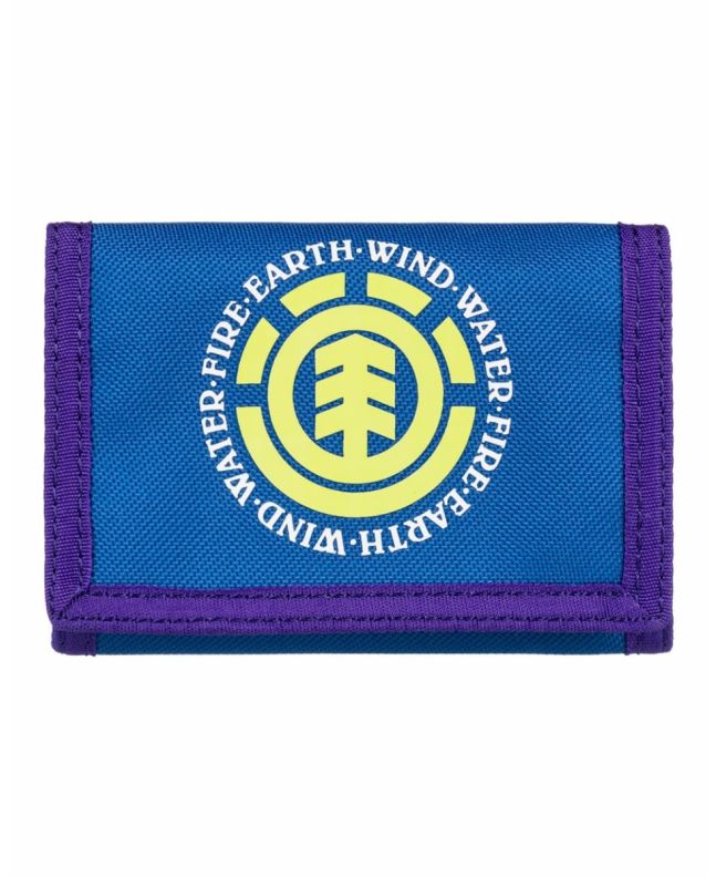 Cartera de velcro Element Elemental Wallet azul y violeta para hombre