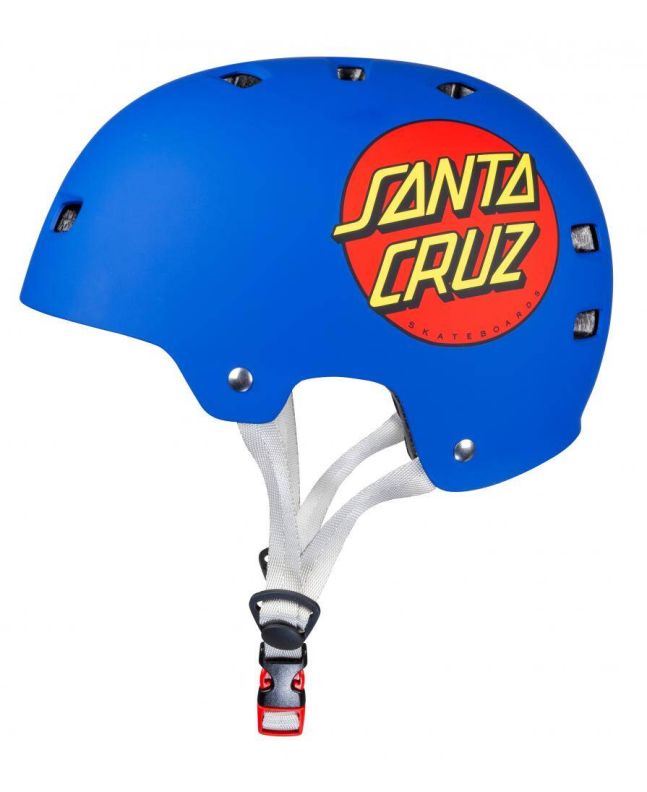 Casco Skateboard Bullet x Santa Cruz Classic Dot azul para adulto