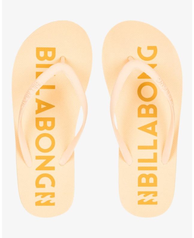 Chanclas Billabong Sunlight Golden Peach amarillas para mujer 