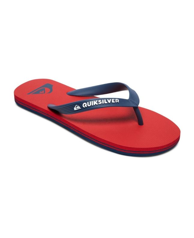 Chanclas Quiksilver Molokai rojas con azul marino para chico