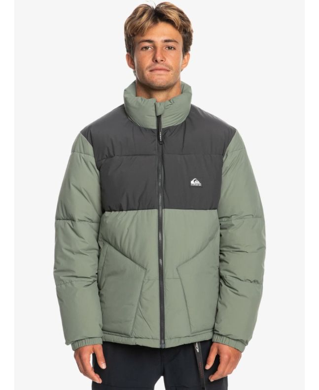 Hombre con Chaqueta acolchada técnica Quiksilver Wild Mountain Verde