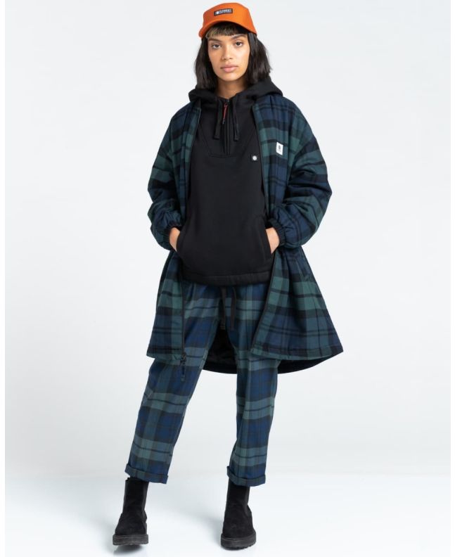 Mujer con chaqueta Element Brand Pilgrim Blackwatch