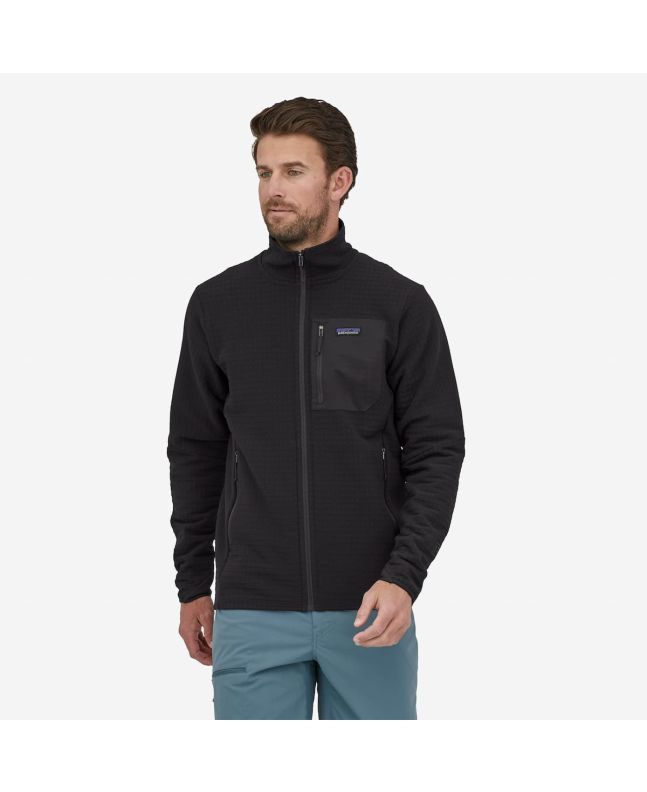 Hombre con Chaqueta impermeable Patagonia M's R2 TechFace Negra
