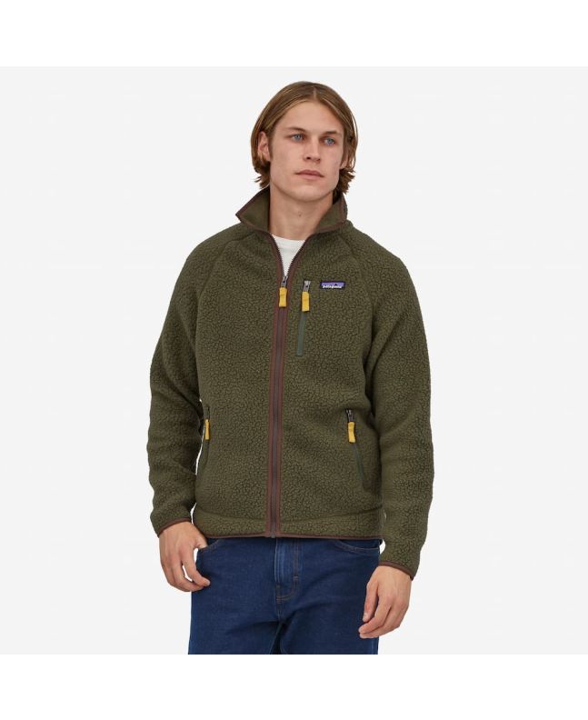 Hombre con Chaqueta de forro polar Patagonia M's Retro Pile verde