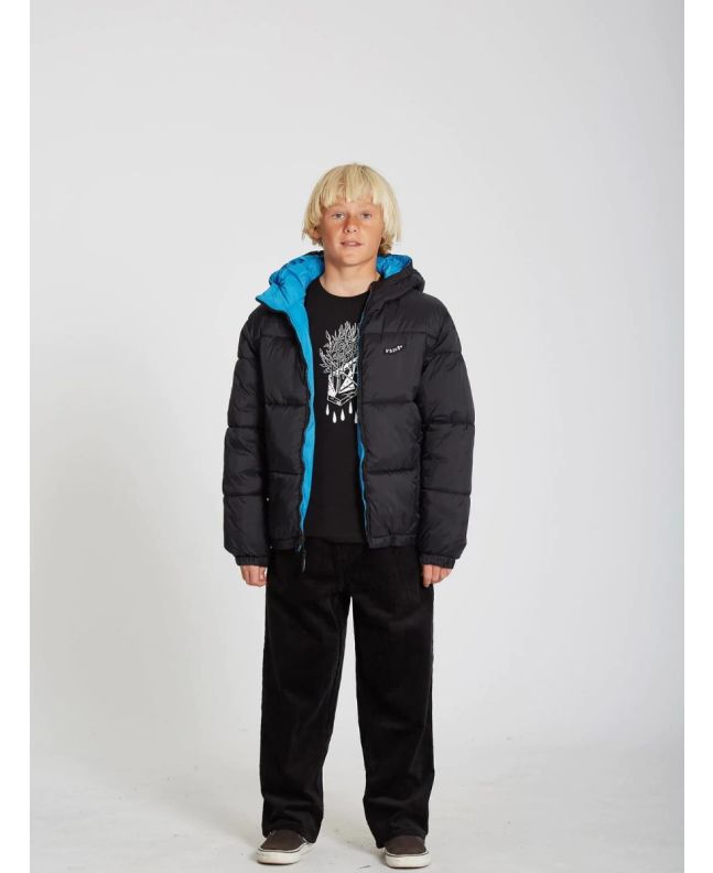 Niño con Chaqueta acolchada reversible Volcom Iconic Stoned Negra