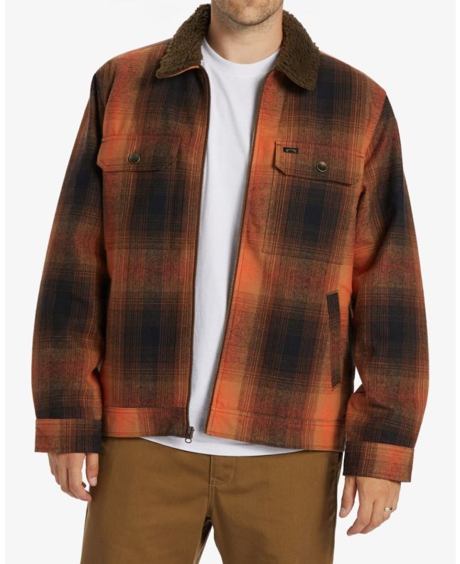 Hombre con Chaqueta con forro de sherpa Billabong Barlow Jacket Java 