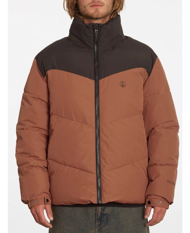 Chaqueta acolchada Volcom Goldsmooth Mocha para hombre