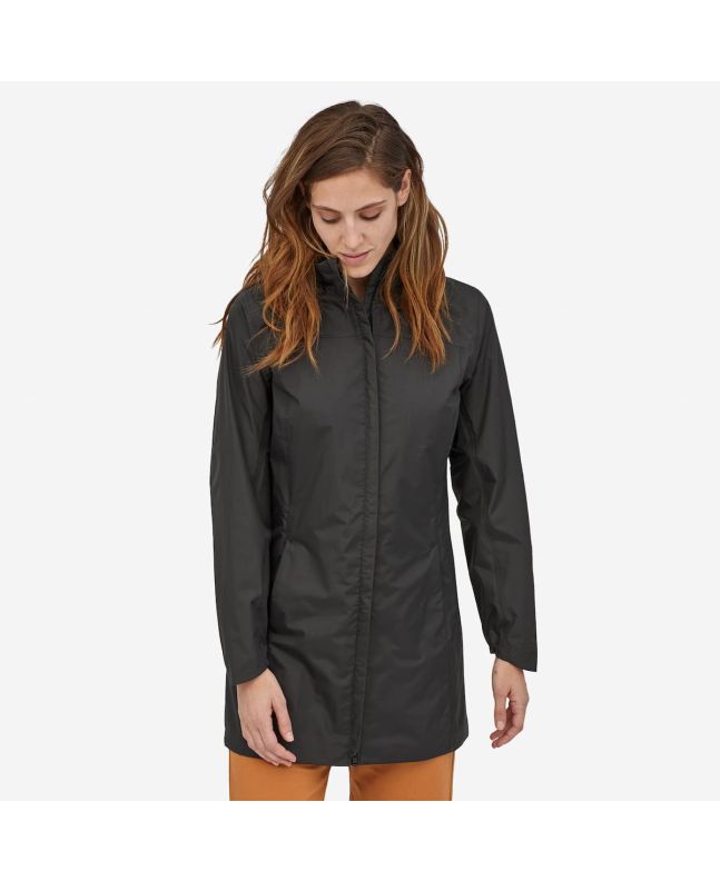 Mujer con chubasquero Patagonia W's Torrentshell 3L City Coat negro