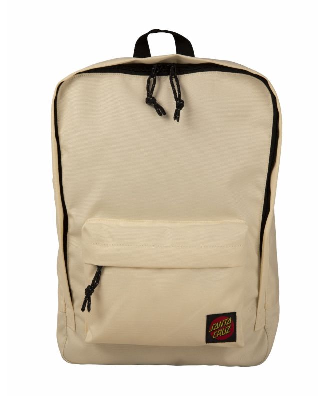 Mochila Santa Cruz Classic Label Backpack 12 Litros blanca 