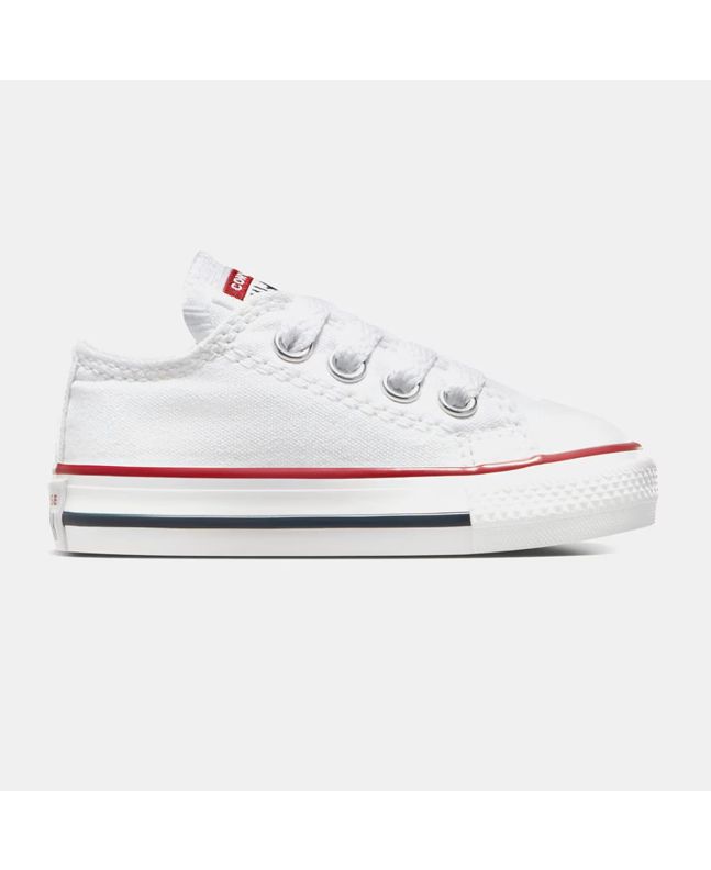 Zapatillas bajas Converse Chuck Taylor All Star Classic Toddler blancas para niños de 1 a 4 años