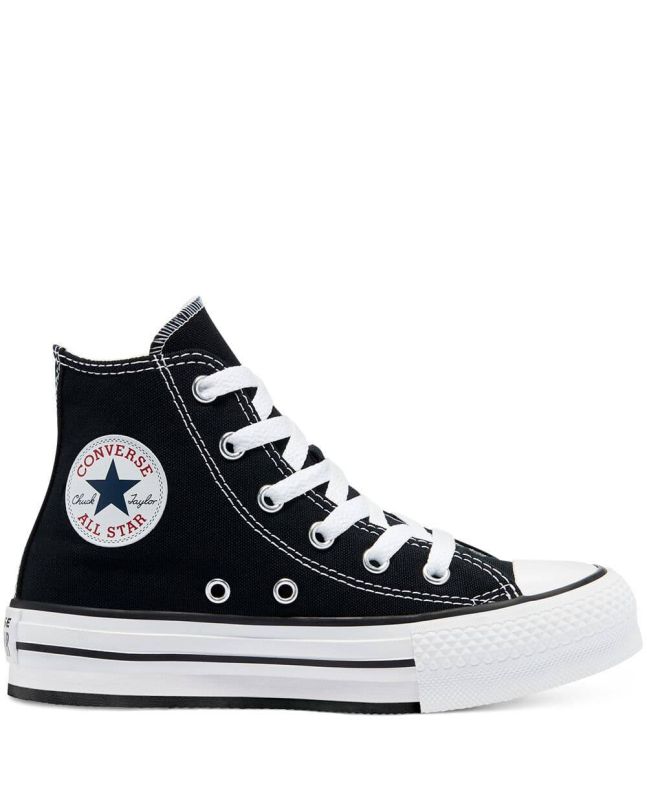 Zapatillas Converse Color Negro EVA Platform Chuck Taylor All Star High Top derecha