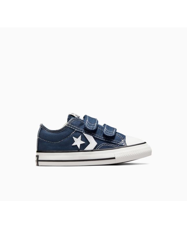 Zapatillas con velcro Converse Star Player 76 Easy-On Foundational Canvas Toddler Azul Marino para niños de 1 a 4 años