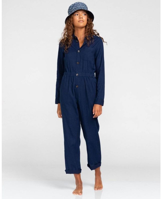 Mono de manga larga Element Brand Elise Indigo para mujer azul marino frontal