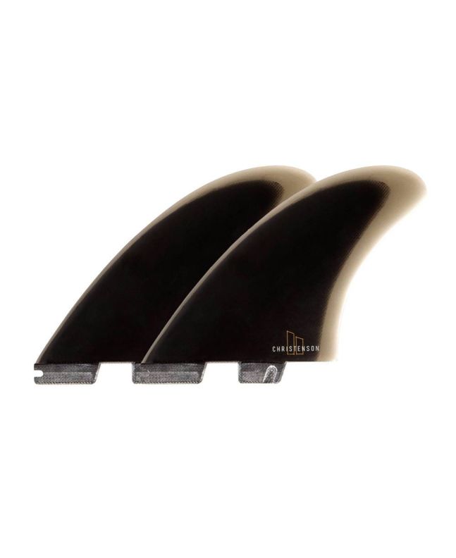 Quillas para tabla de surf FCS II Christenson Performance Glass Twin Fins Black Talla XL