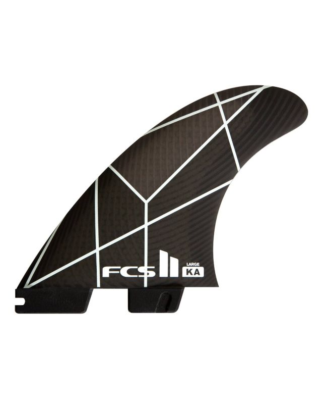Quillas para tabla de surf FCS II Kolohe Andino PC Tri Fins Talla M Color White-Grey