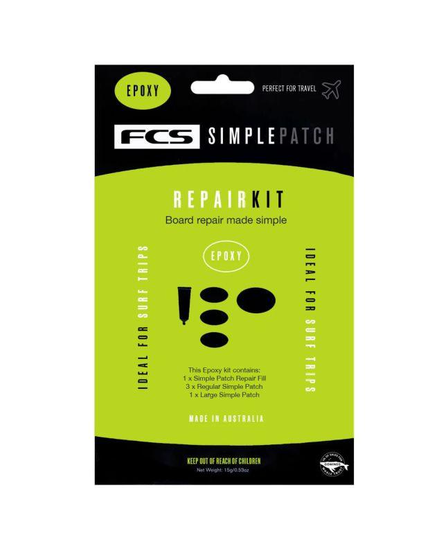 Kit de reparación para tablas de surf EPS FCS Simple Patch Repair Kit Epoxy
