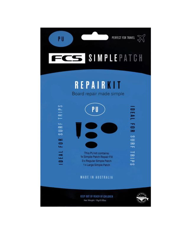 Kit de reparación para tablas de poliéster FCS Simple Patch Repair Kit PU