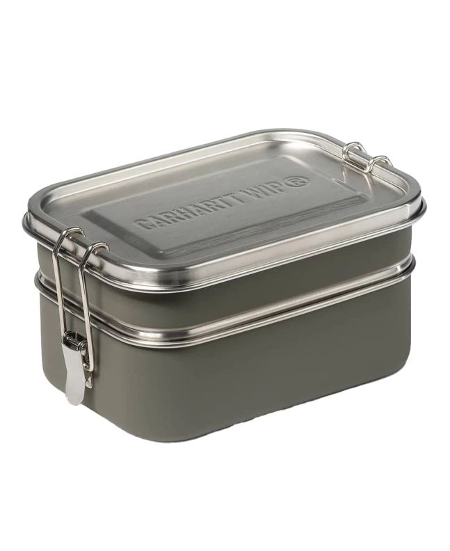 Lonchera metálica Carhartt WIP Tour Lunch Box Verde 